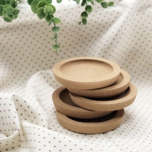 다용도 코르크 컵받침 5p 지름 11cm 두께 1.5cm