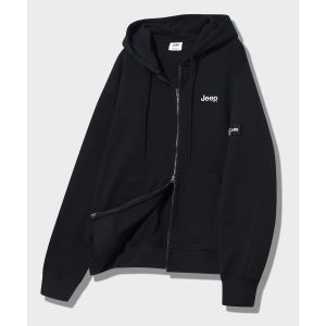 JEEP 2WAY 오버핏 스몰 후드집업 JR5TZU051BK