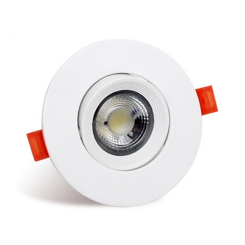 LED 슬림 집중 직회전 원형 3인치 다운라이트 전구색 7W