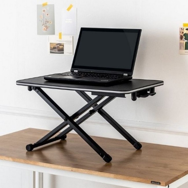  에보니아 카멜레온 높이조절 스탠딩 책상 B형 거치형 [650x400]