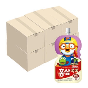 건강마을 팔도 뽀로로 홍삼쏙쏙 포도 블루베리 100ml (120개)_이미지