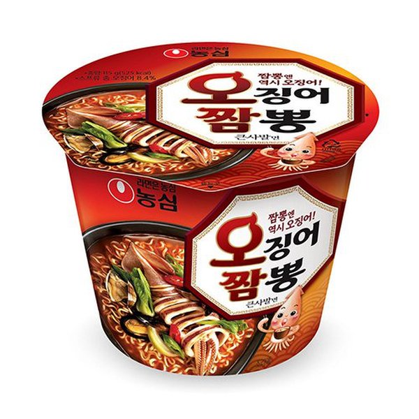 농심 오징어짬뽕 큰사발 115g (4개)_이미지