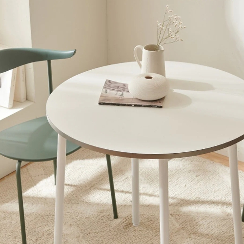 웨스트프롬 콤마 원형 LPM 분채도금 Leg 식탁 700