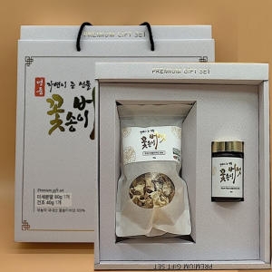 눈꽃송이버섯 꽃버섯 꽃송이버섯 베타글루칸 선물세트 건조꽃송이버섯 40g 꽃송이버섯분말 80g 갸격 먹는법_이미지