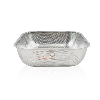 퀸센스 정사각 펀칭<b>볼</b> 스텐 타공 채망 세척<b>볼</b> 29cm