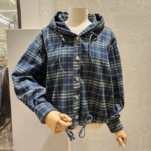 메종블랑쉬 바이브데님체크후드점퍼 M253JJP951D_이미지