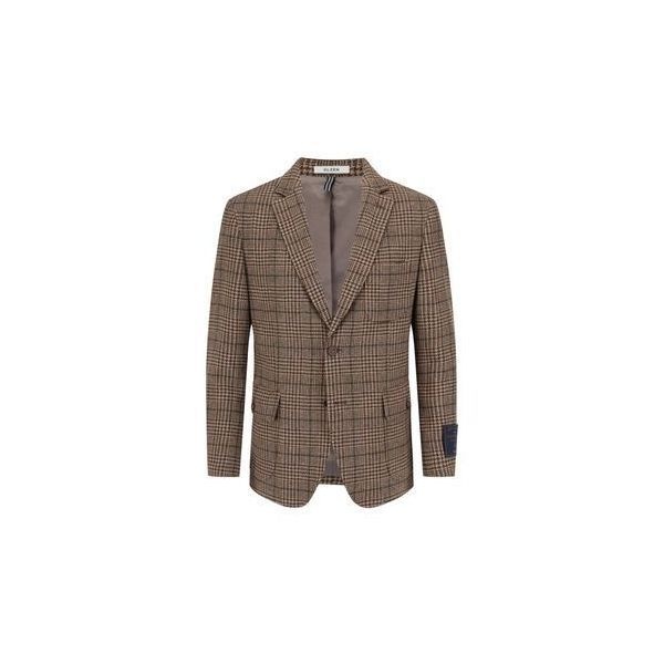 올젠 남성 울 체크 자켓 ZOF4KG1341CBR 100 100_이미지