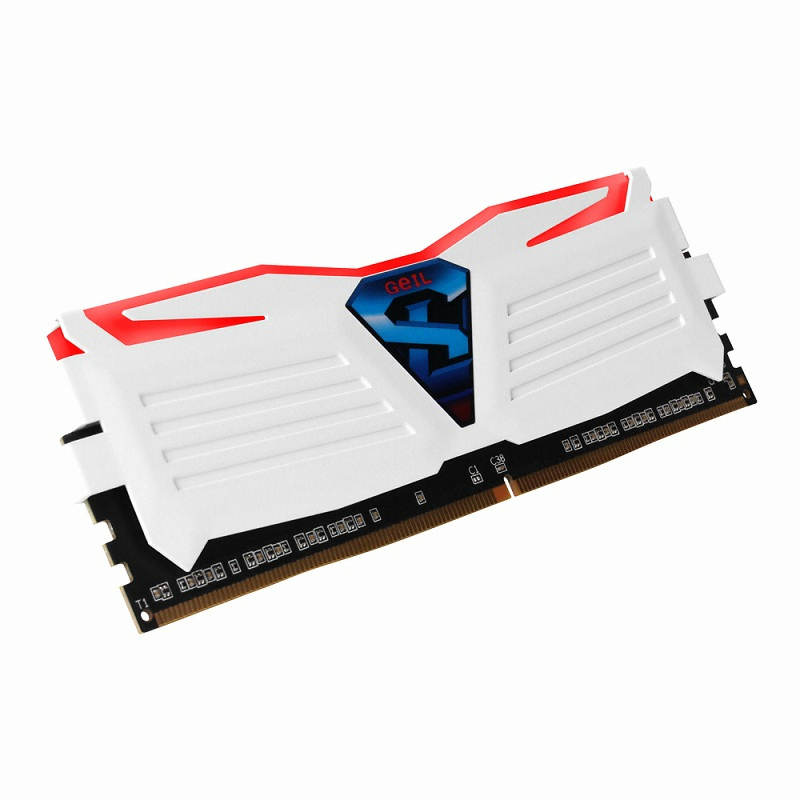 GeIL DDR4-2400 CL17 SUPER LUCE WHITE 레드 패키지 (8GB(4Gx2))_이미지