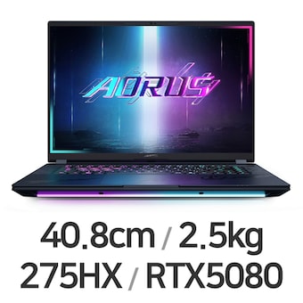 GIGABYTE <b>AORUS</b> <b>MASTER</b> 16 BYH WIN11 64GB램