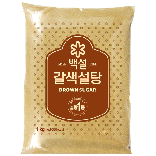 백설 갈색설탕 1kg (6개)_이미지
