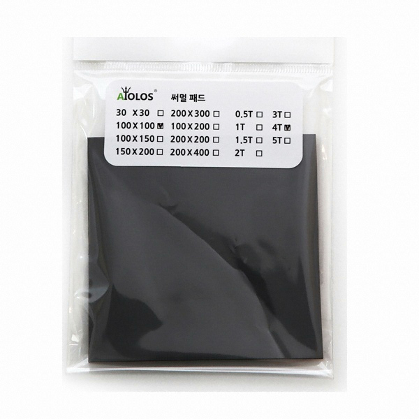 AiOLOS 써멀 패드 100x100 (4.0T)_이미지