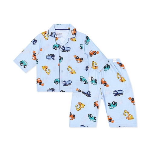 중동텍스타일 오가닉맘 아동 옐포카민모달칠부잠옷 MLSSSW04