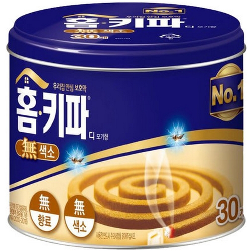 홈키파 디 모기향 무색소 30개입
