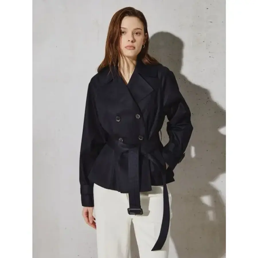 클래식 벨티드 플레어 숏 트렌치 CS4A0TC311