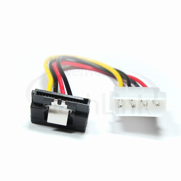마하링크 IDE-SATA 전원 ㄱ자 변환 Lock 케이블 젠더 (ML-ISP-915, 15cm)
