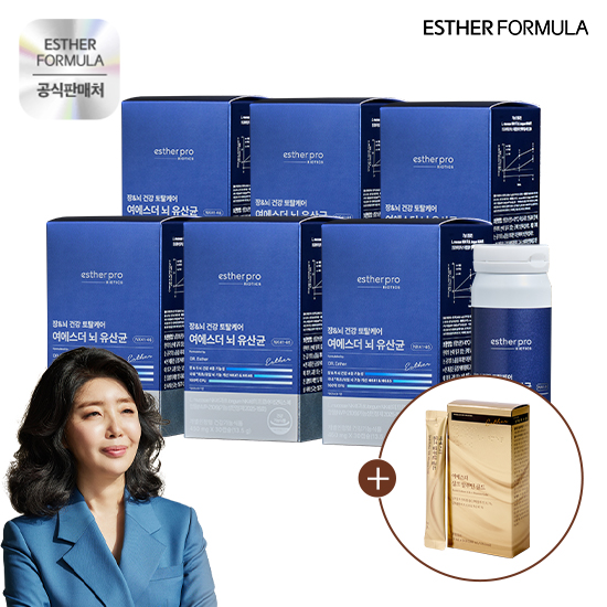 에스더프로바이오틱 여에스더 뇌 유산균 30캡슐 (6개)_이미지