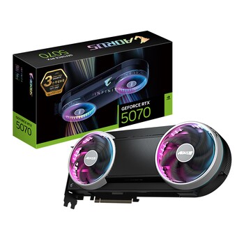 GIGABYTE <b>AORUS</b> 지포스 RTX 5070 INFINITY D7 12GB 제이씨현