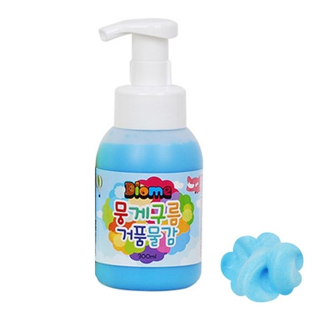 미술놀이 300ml 형광파랑 낱색 거품물감 WFJJUH7
