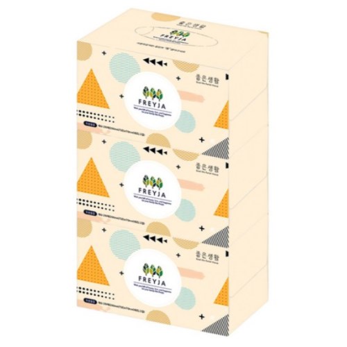 지라이프 프레이야 미용티슈 250매 (3입) (2팩(6입))_이미지