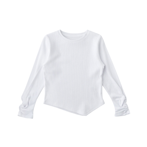 서양네트웍스 리틀그라운드 WH 테일스쿱-언발란스셔링티셔츠 76114-330-06