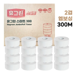 휴지쟁이 요고사요 보드란 점보롤 2겹 300m (16롤)