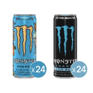 코카콜라음료 몬스터 에너지 제로 슈거 + 망고 로코 355ml (48개)_이미지