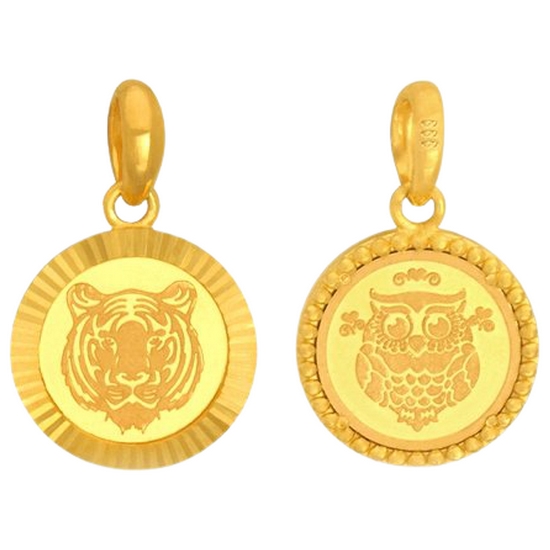 혼골드모아 골드모아 호랑이 양면 펜던트 7.5g