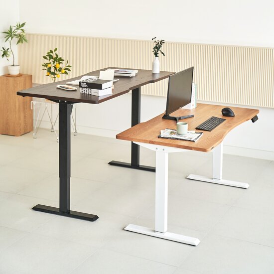 높이조절 북미산 원목 모션 스탠딩 책상