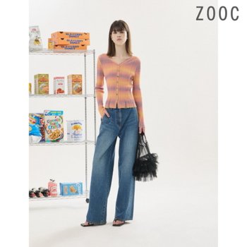 ZOOC marcatoZ 절개 와이드 데님 팬츠 BL_Z252PSA409