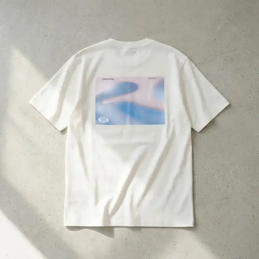 마인드브릿지 남성용 수피마 백포인트 반팔 티셔츠 MXTS3104 100 크림_이미지