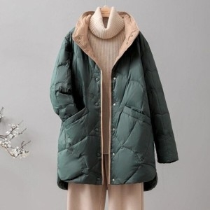 여성 프리미엄 오리털 경량 패딩 코트 자켓 보온 점퍼 WFGAZ9I