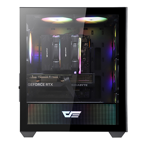 darkFlash DBM60 MESH RGB 강화유리 (블랙)_이미지