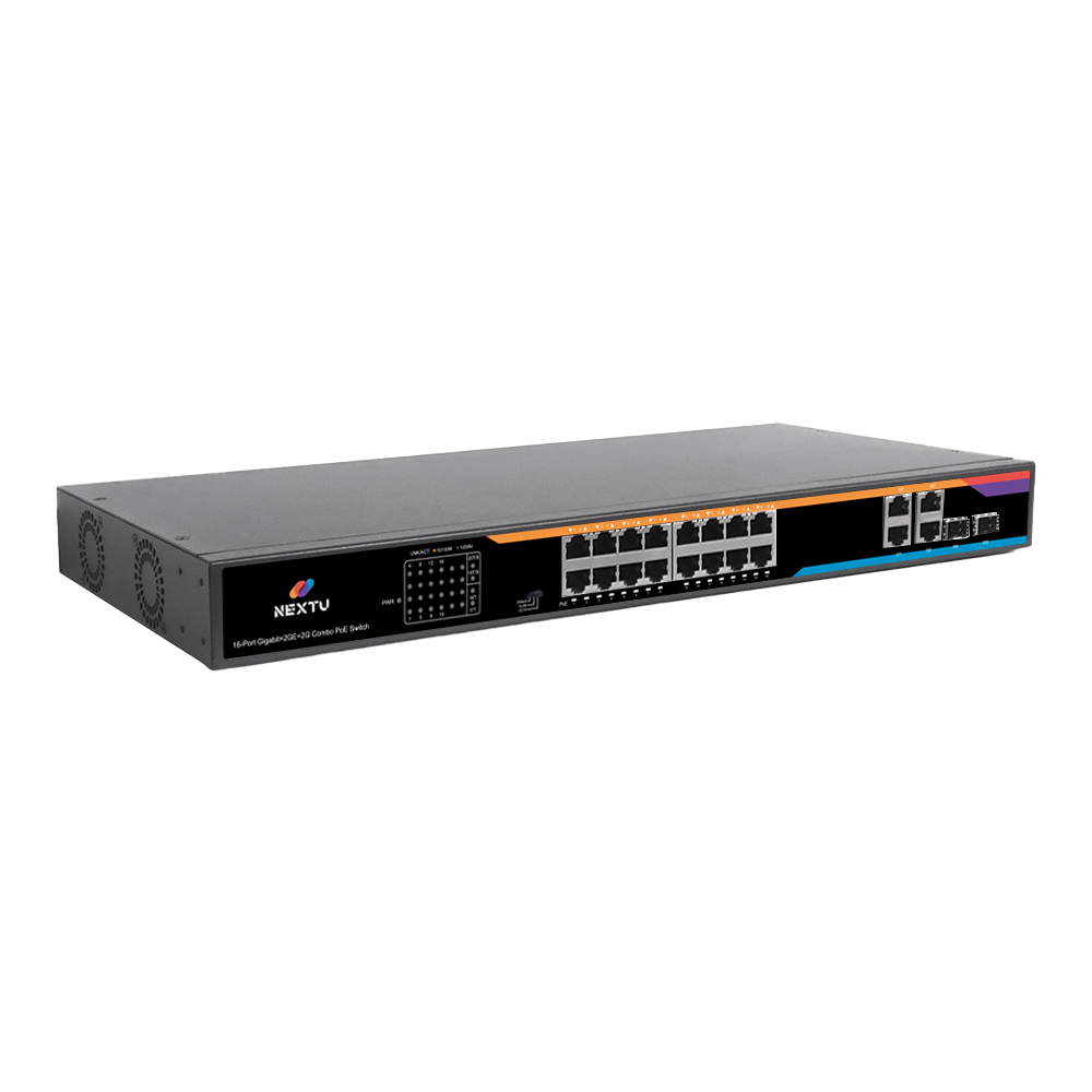 이지넷유비쿼터스 넥스트 NEXT-POE3018SFP-250 AI지능형 PoE 스위치허브_이미지