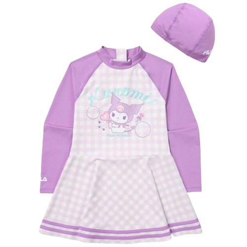 휠라키즈 쿠로미 원피스 수영복 FK2SWG2S04F_LPU_이미지