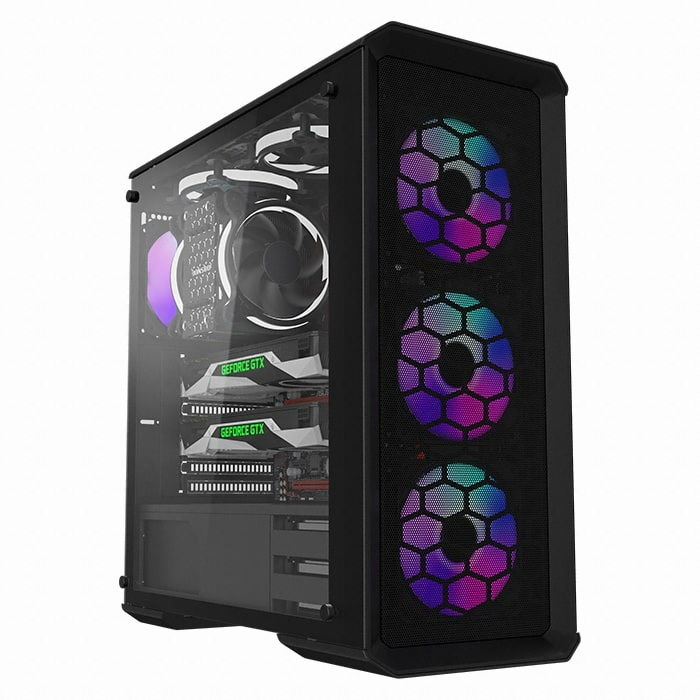 DAVEN GT404 강화유리 블랙