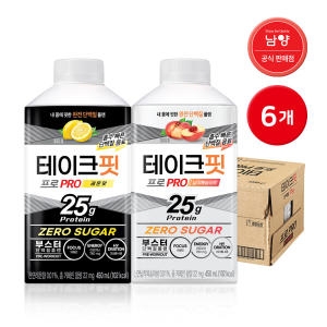 남양유업 테이크핏 프로 납작복숭아 450ml (6개)_이미지