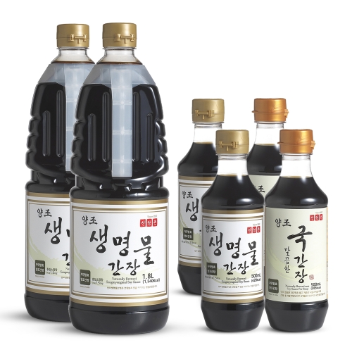 생명물식품 신앙촌 양조간장 요리비법 4호 생명물간장 1.8mL 2생명물간장 2국간장 2