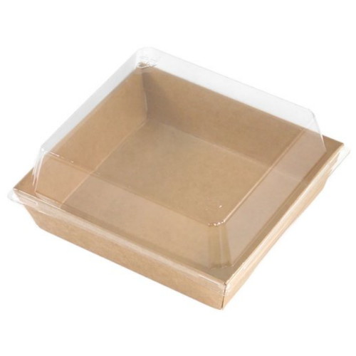 이룸팩 샌드위치용 케이스 크라프트 정사각 (100개)_이미지