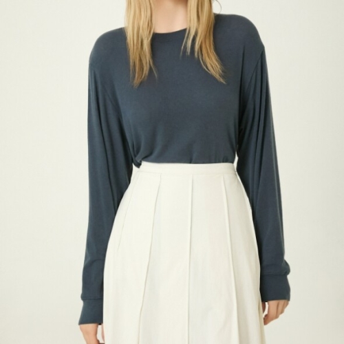 DKNY AVE 베이직 티셔츠 스모크블루 DW2F7TTS808LMB