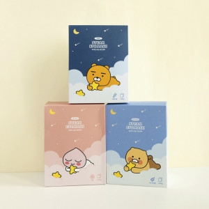 카카오프렌즈 꿀잠 스팀 온열 수면안대 아이마스크 30매세트 춘식이10매 라이언10매 어피치10매_이미지