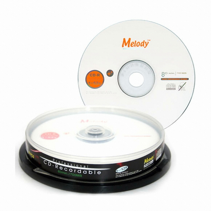멜로디 CD-R 700MB 52x 케익 (10장)_이미지