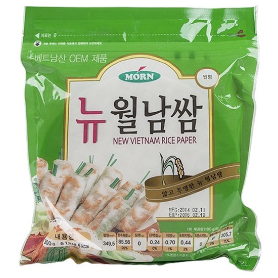 엠앤에프 몬(MORN) 뉴월남쌈 16cm 원형 300g (1개)