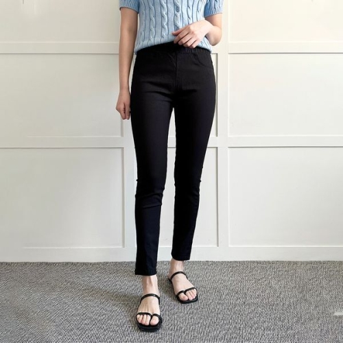 아이우먼 솔리드면스판스키니 LOP326M603 빅사이즈