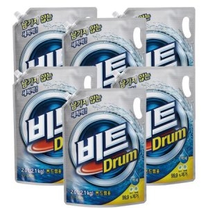 비트 액체세제 캡리필 2LX6개 드럼세탁기용