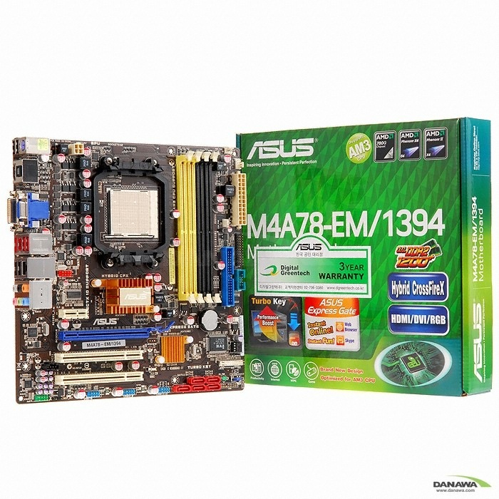 ASUS M4A78-EM/1394 ACC 디지탈그린텍_이미지