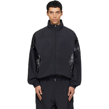 VETEMENTS 블랙 테이프 트랙 재킷 ME76GJ115BB T