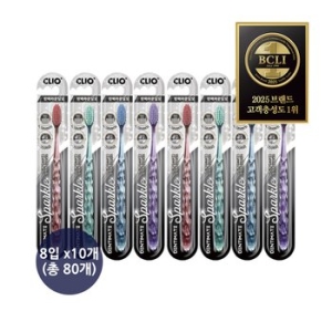 크리오 덴티메이트 스파클 탄력케어 칫솔 (80개)_이미지