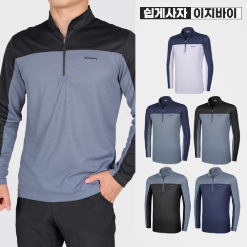 이지바이 온더락 남성 긴팔 집업티 M5ST04_이미지