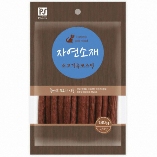 훗가이도푸즈 자연소재 소고기 육포스틱 180g (1개)_이미지