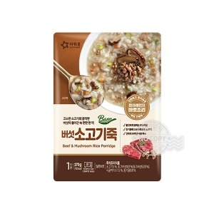 아워홈 바로 버섯 소고기죽 270g (8개)_이미지